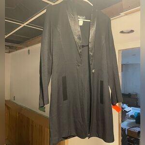 Michael B LTD Long, Single Button Blazer